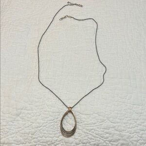 Brighton Gold and Silver Teardrop Necklace